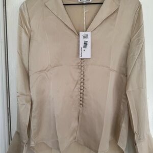 Reformation Jeremiah Silk Top